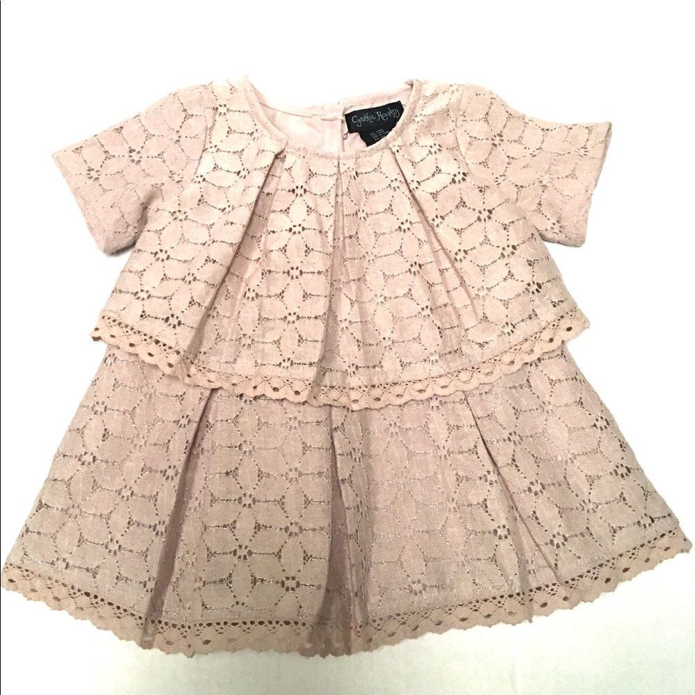 Cynthia Rowley floral lace tiered dress 12 M‎